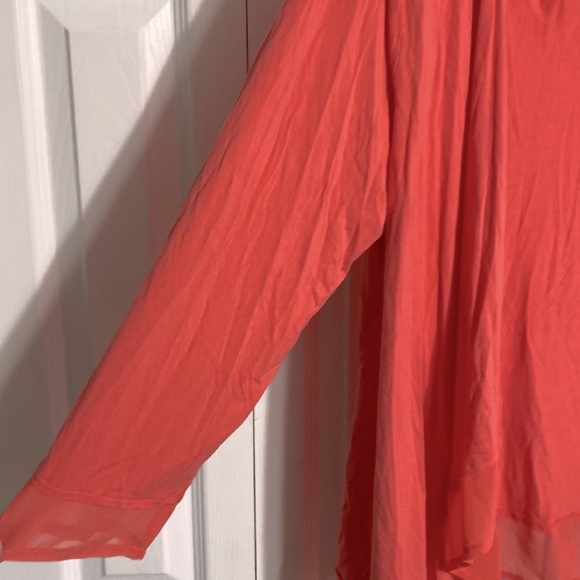 Orange lightweight knit open cardigan cover up Size L//XL - Picture 5 of 12